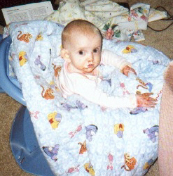 Kallista sitting in his chair on April 18, 2000